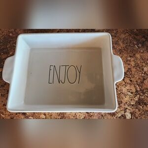Rae Dunn Casserole Dish - ENJOY